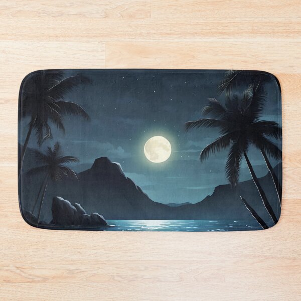 Item preview, Tropical Moonlit Beach designed and sold by Roanemermaid.