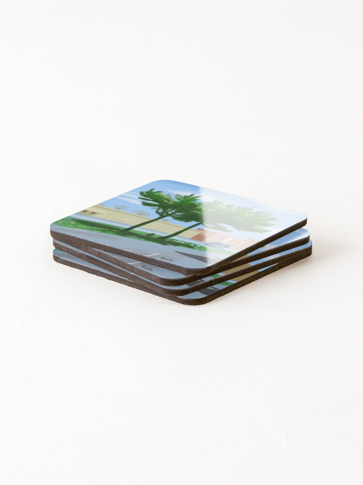 Thumbnail 4 of 5, Coasters (Set of 4), Two Trees designed and sold by RaderDraw.