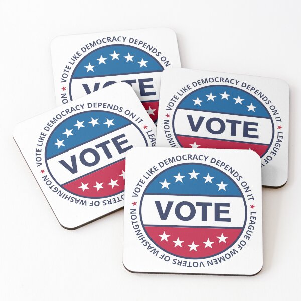 Item preview, Vote Like Democracy Depends on It designed and sold by League of Women Voters of Washington.