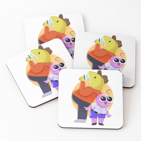 Item preview, Smiling Friends Sticker designed and sold by Aphoticz.