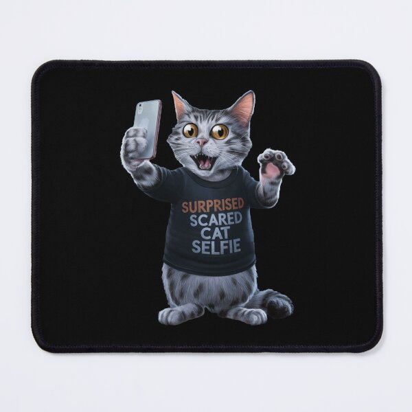 Item preview, Surprised Scared Cat Selfie designed and sold by Redgiant87x.