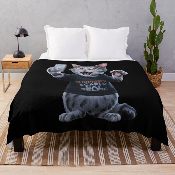 Item preview, Surprised Scared Cat Selfie designed and sold by Redgiant87x.