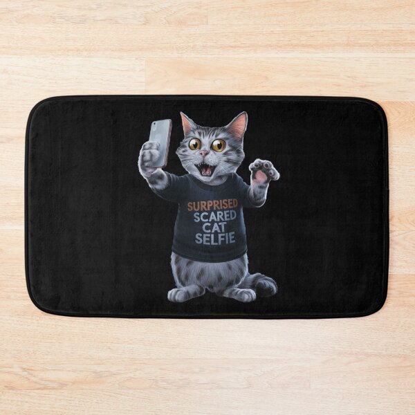 Item preview, Surprised Scared Cat Selfie designed and sold by Redgiant87x.