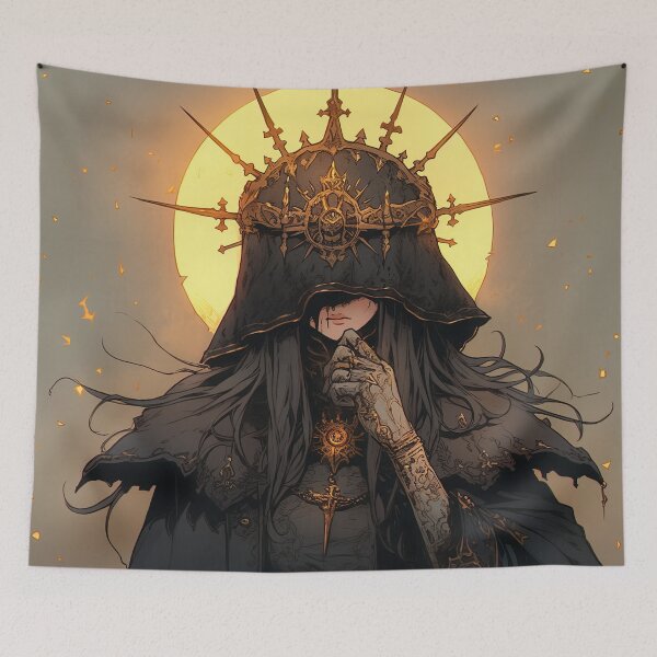 Item preview, Dusk Occult Enigma Anime Girl designed and sold by bubblegoth.