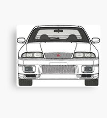 Nissan Skyline R33 GT-R (front) V2.0 Canvas Print