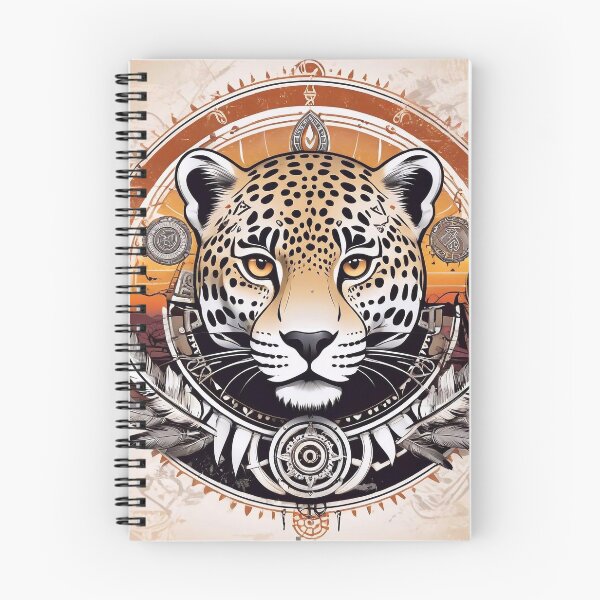Artikelvorschau, Native American Style Animal Art Spirit Leopard entworfen und verkauft von TheArtOfPat.