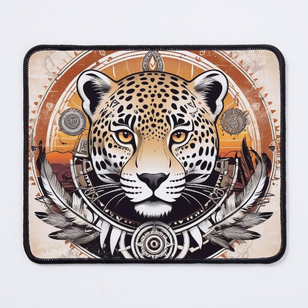 Item preview, Native American Style Animal Art Spirit Leopard designed and sold by TheArtOfPat.