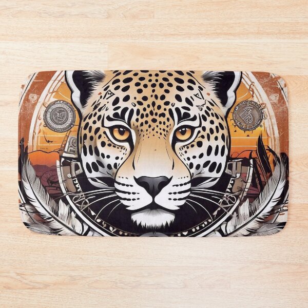 Item preview, Native American Style Animal Art Spirit Leopard designed and sold by TheArtOfPat.