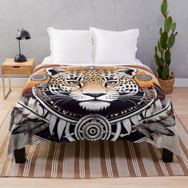 Item preview, Native American Style Animal Art Spirit Leopard designed and sold by TheArtOfPat.
