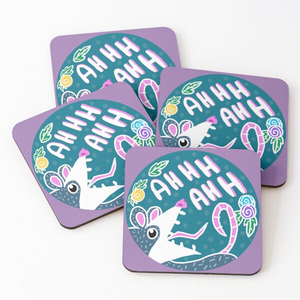 Item preview, Silly Screaming Possum & Flowers designed and sold by GrudaDesigns.