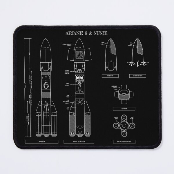 Item preview, Ariane 6 & SUSIE (White Stencil-No Background) Vertical Version designed and sold by BGALAXY.