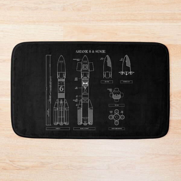 Item preview, Ariane 6 &  SUSIE (White Stencil-No Background) Vertical Version designed and sold by BGALAXY.