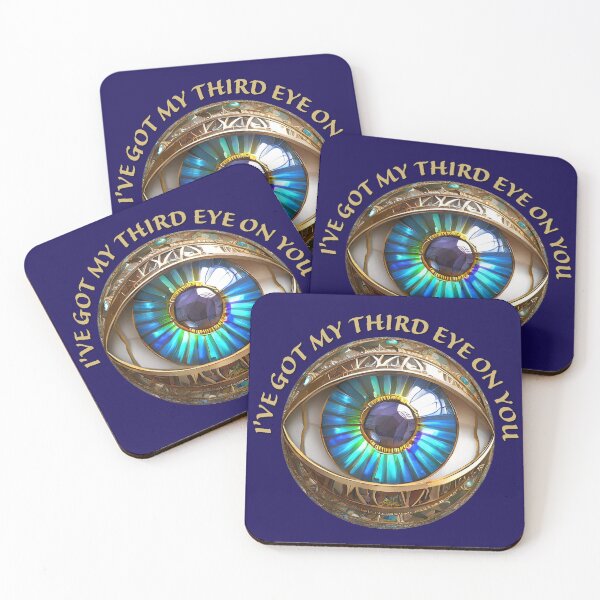 Item preview, I've Got My Third Eye On You (gold text) designed and sold by Lee Hiller Designs.