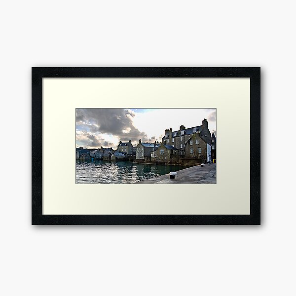 Lerwick Harbour, Shetland Islands, Scotland Framed Art Print