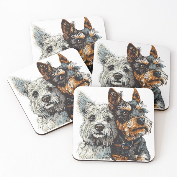 Item preview, Twin Dogs  designed and sold by NicolasGlowArt.