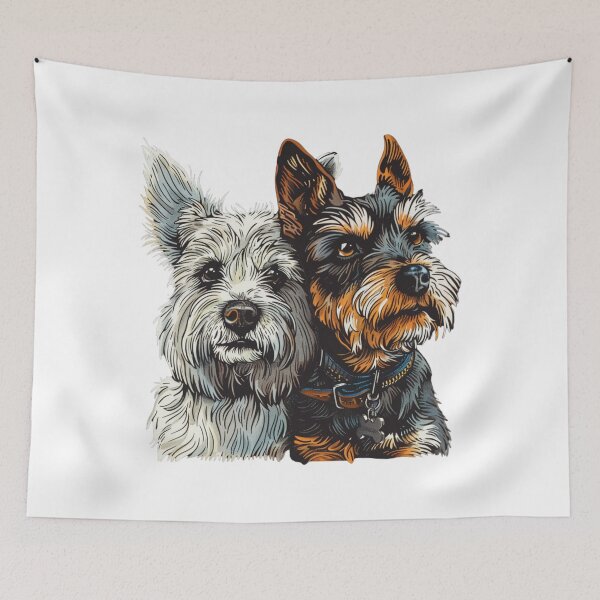 Item preview, Twin Dogs  designed and sold by NicolasGlowArt.