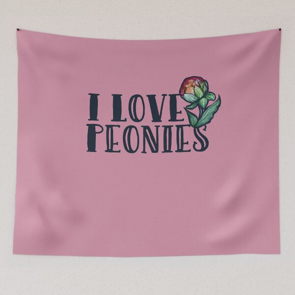Item preview, I Love Peonies designed and sold by FrictionMaxxing.