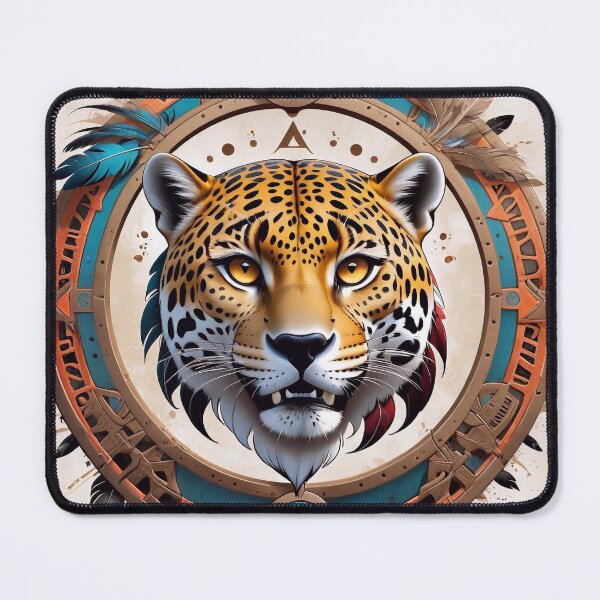 Item preview, Native American Style Animal Art Spirit Leopard designed and sold by TheArtOfPat.