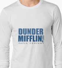 Dunder Mifflin The Office Logo Long Sleeve T-Shirt