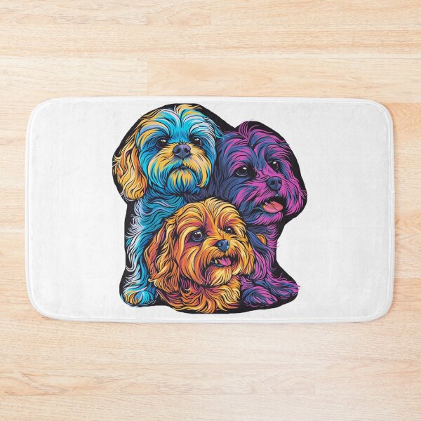 Item preview, Colorful Dogs Trinity designed and sold by NicolasGlowArt.