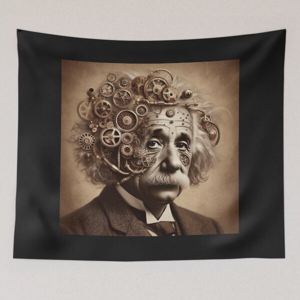 Item preview, Albert Einstein Steampunk  designed and sold by sevenmountains.
