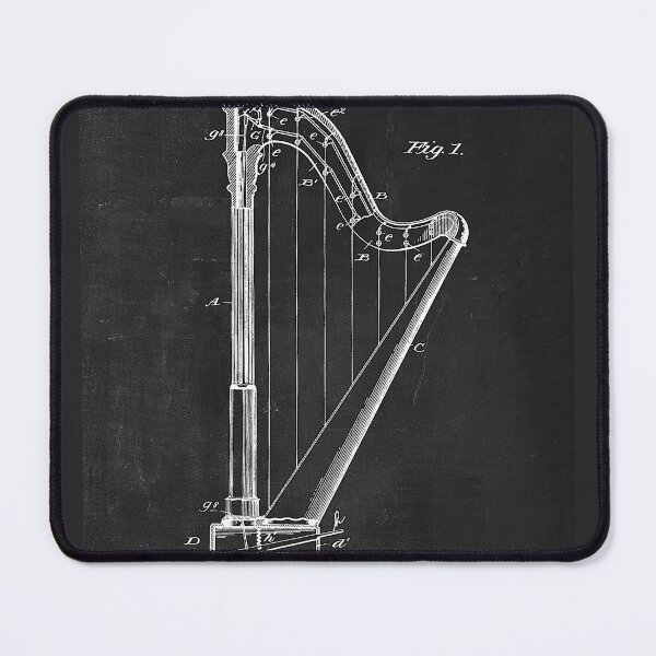 Item preview, Chalkboard Harp Patent designed and sold by JoolyA.