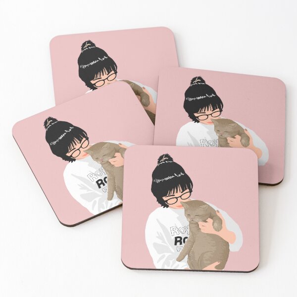 Item preview, Girl and her cat. designed and sold by LianeLamoglia.