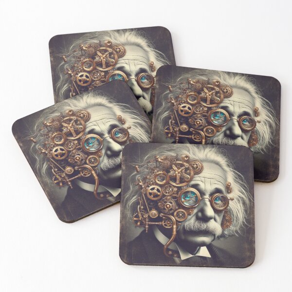 Item preview, Albert Einstein Steampunk designed and sold by sevenmountains.