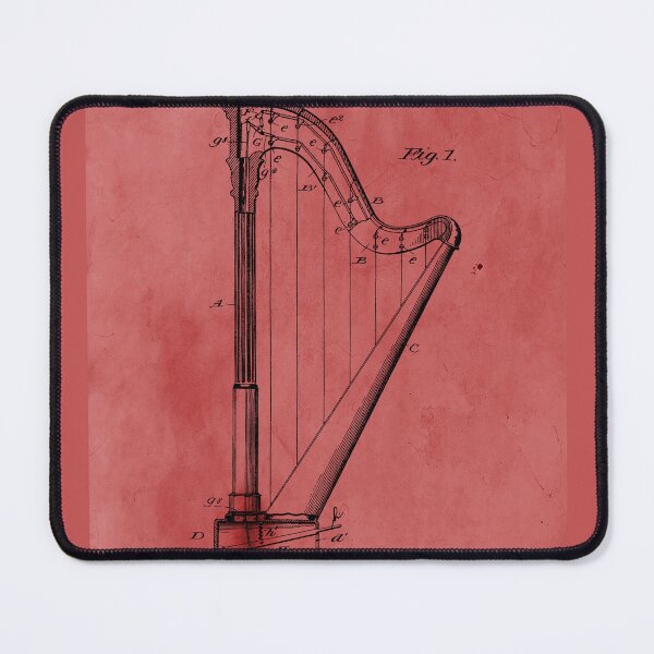 Item preview, Vintage Rose Harp Patent designed and sold by JoolyA.