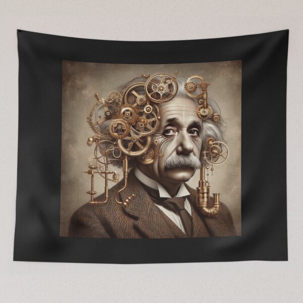 Item preview, Albert Einstein Steampunk  designed and sold by sevenmountains.