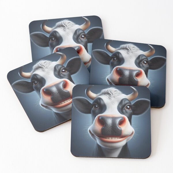 Item preview, Smiling cow. designed and sold by MyHappyArtShop.