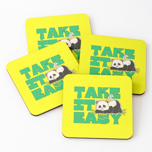 Item preview, motivation- Take ıt easy cute panda designed and sold by catcraftss.
