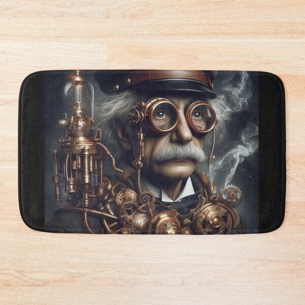 Aperçu de l'œuvre Albert Einstein Steampunk créée et vendue par sevenmountains.