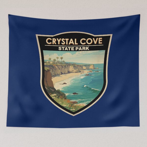 Item preview, Crystal Cove State Park California Vintage Badge designed and sold by KrisSidDesigns.
