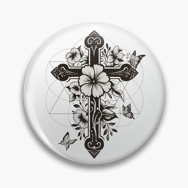 Item preview, Goth Ornate Cross designed and sold by MonochromeEcho.
