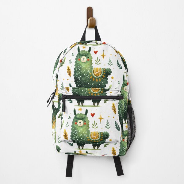 Item preview, Scandinavian Folk Art Cute Chubby Llama designed and sold by FOLK ART FUSION by heidiannemorris.