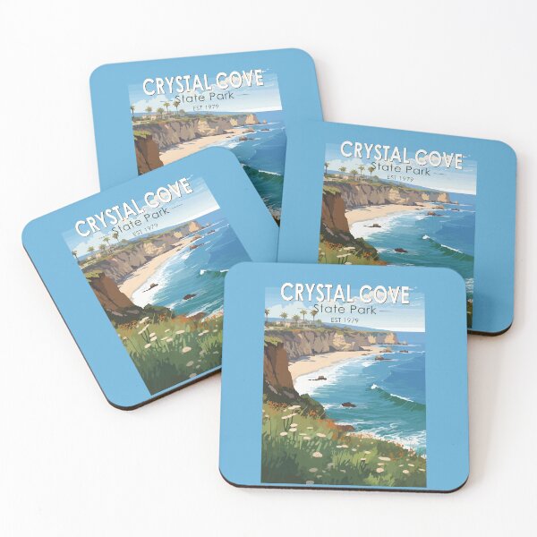 Item preview, Crystal Cove State Park California Travel Art Vintage designed and sold by KrisSidDesigns.