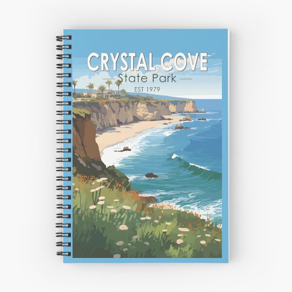 Item preview, Crystal Cove State Park California Travel Art Vintage designed and sold by KrisSidDesigns.