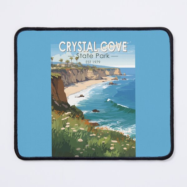 Item preview, Crystal Cove State Park California Travel Art Vintage designed and sold by KrisSidDesigns.