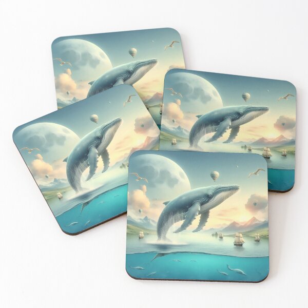 Item preview, Whale in the air. designed and sold by MyHappyArtShop.