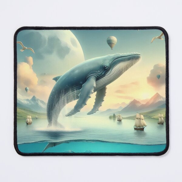 Item preview, Whale in the air. designed and sold by MyHappyArtShop.