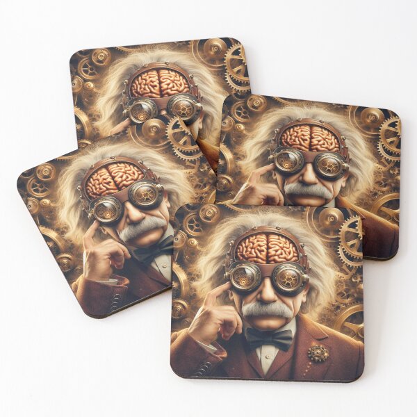 Item preview, Albert Einstein Steampunk designed and sold by sevenmountains.