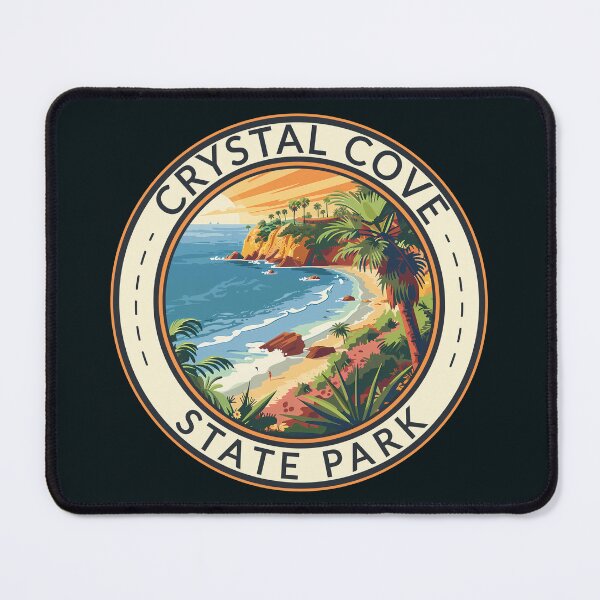 Item preview, Crystal Cove State Park California Travel Art Badge designed and sold by KrisSidDesigns.