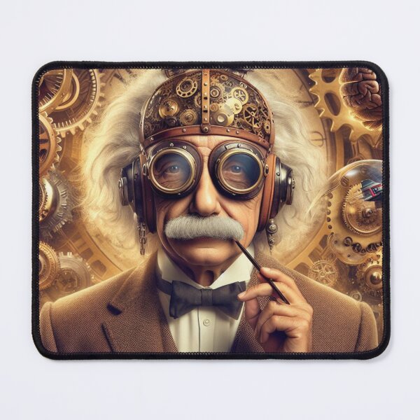 Aperçu de l'œuvre Albert Einstein Steampunk créée et vendue par sevenmountains.