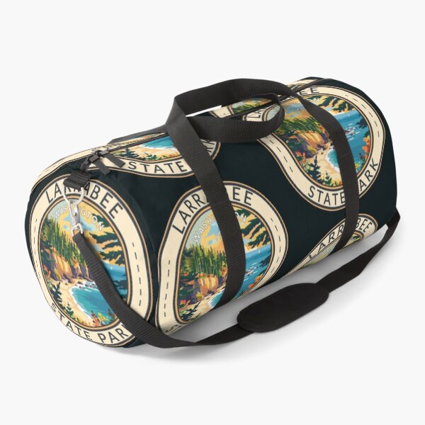 Item preview, Larrabee State Park Washington Travel Art Badge designed and sold by KrisSidDesigns.