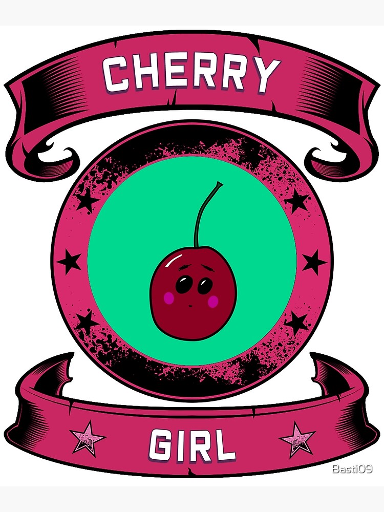 Cherry Girl Poster By Basti09 Redbubble