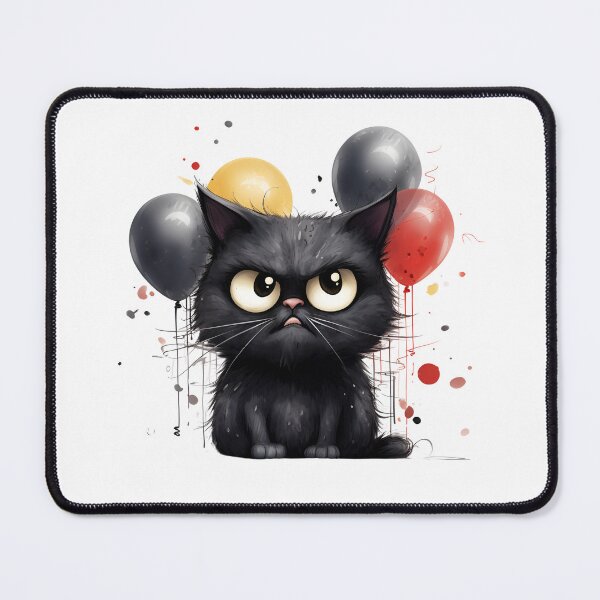 Item preview, Purrfectly Mischievous Black Cat Balloon Bonanza! designed and sold by dcohea.