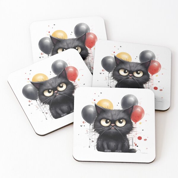 Item preview, Purrfectly Mischievous Black Cat Balloon Bonanza! designed and sold by dcohea.