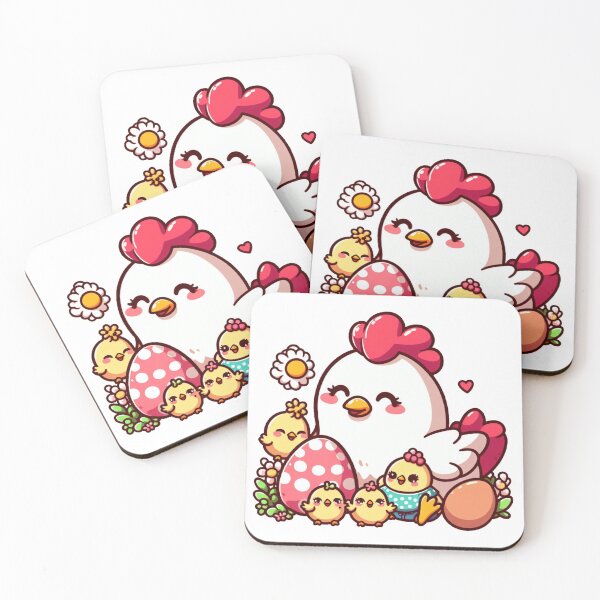 Item preview, Adorable Chicken Mommy and Chicks - Cute designed and sold by Shtex.