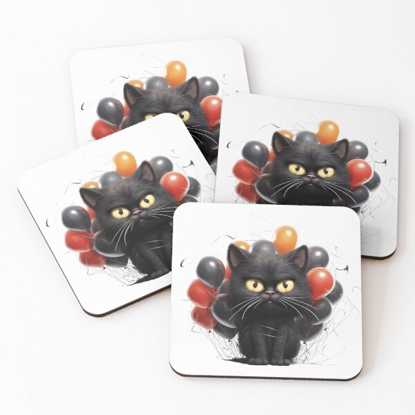 Item preview, Purrfectly Mischievous Black Cat Balloon Bonanza! designed and sold by dcohea.